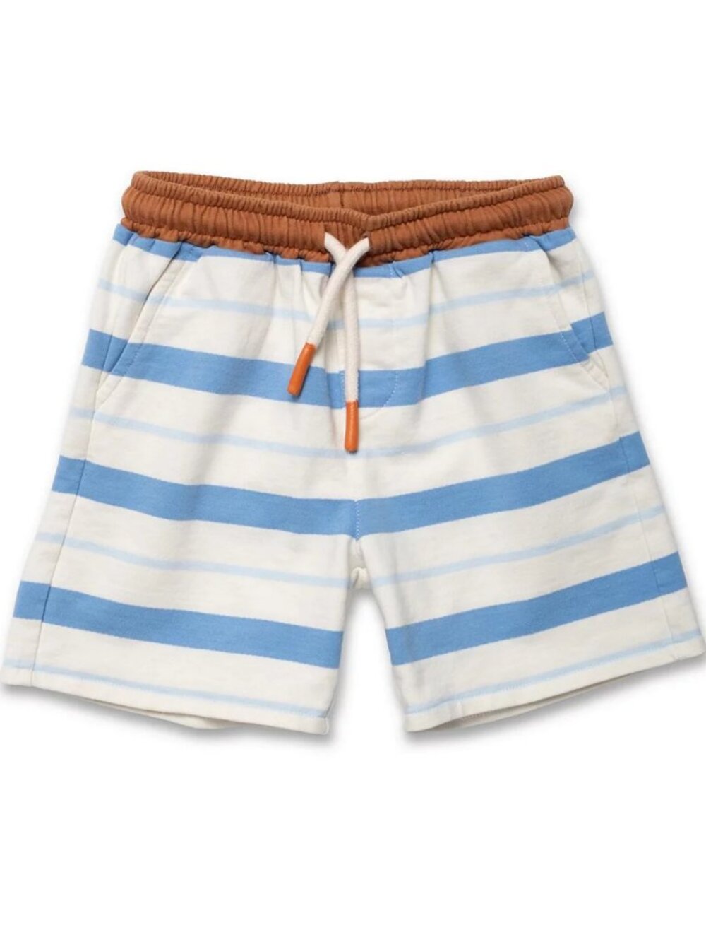 NWT Mon Coeur Boys' Recycled Cotton Stripe Classic Short
